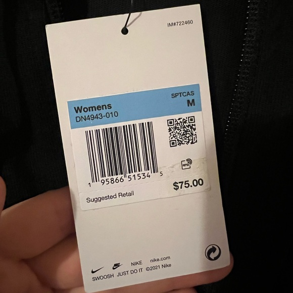 Nike Women’s Cropped Zip-Up Size Medium NWT - Picture 4 of 5